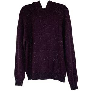 Alexander Wang Plum Pullover Hooded Sweater Women's Small Petite Cashmere Blend